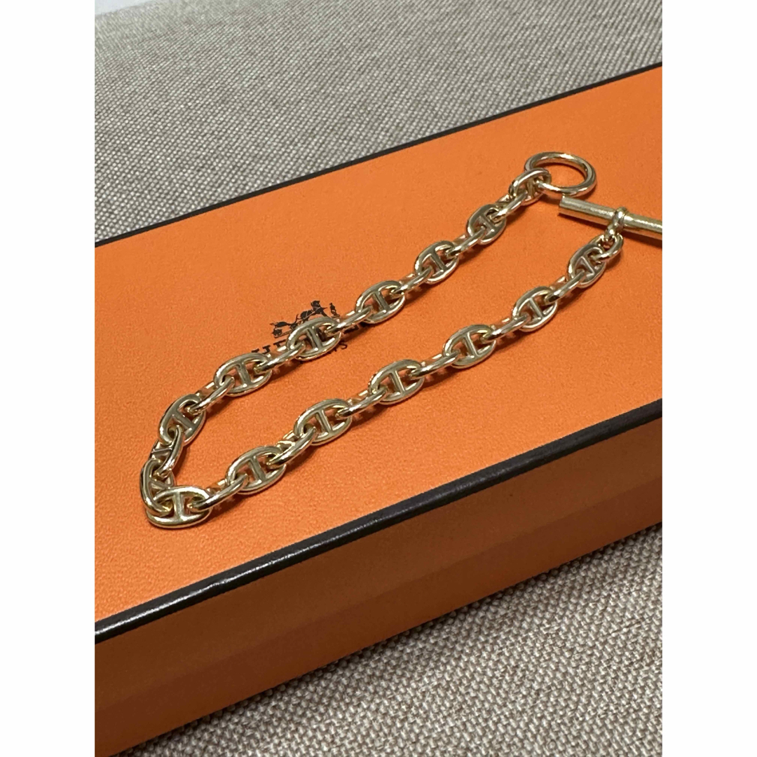 HERMES - HERMES シェーヌダンクルTPM 18KYG 28コマ イエローゴールド