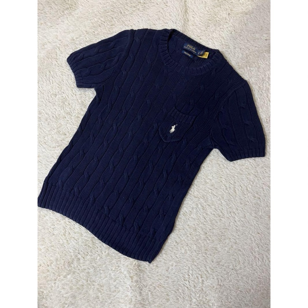 POLO RALPH LAUREN - ポロ ラルフローレン ニット ケーブル 半袖ニット