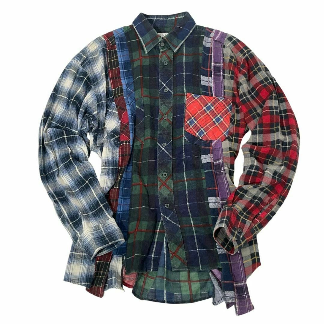 Needles - Rebuild by Needles リメイクフランネルチェックシャツの