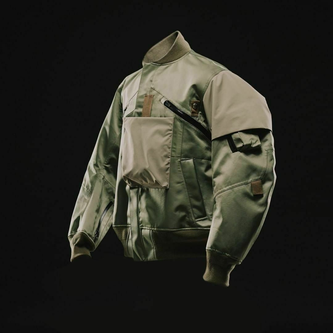 sacai - サイズ 4 SACAI x ACRONYM ボンバージャケット MA-1 カーキの