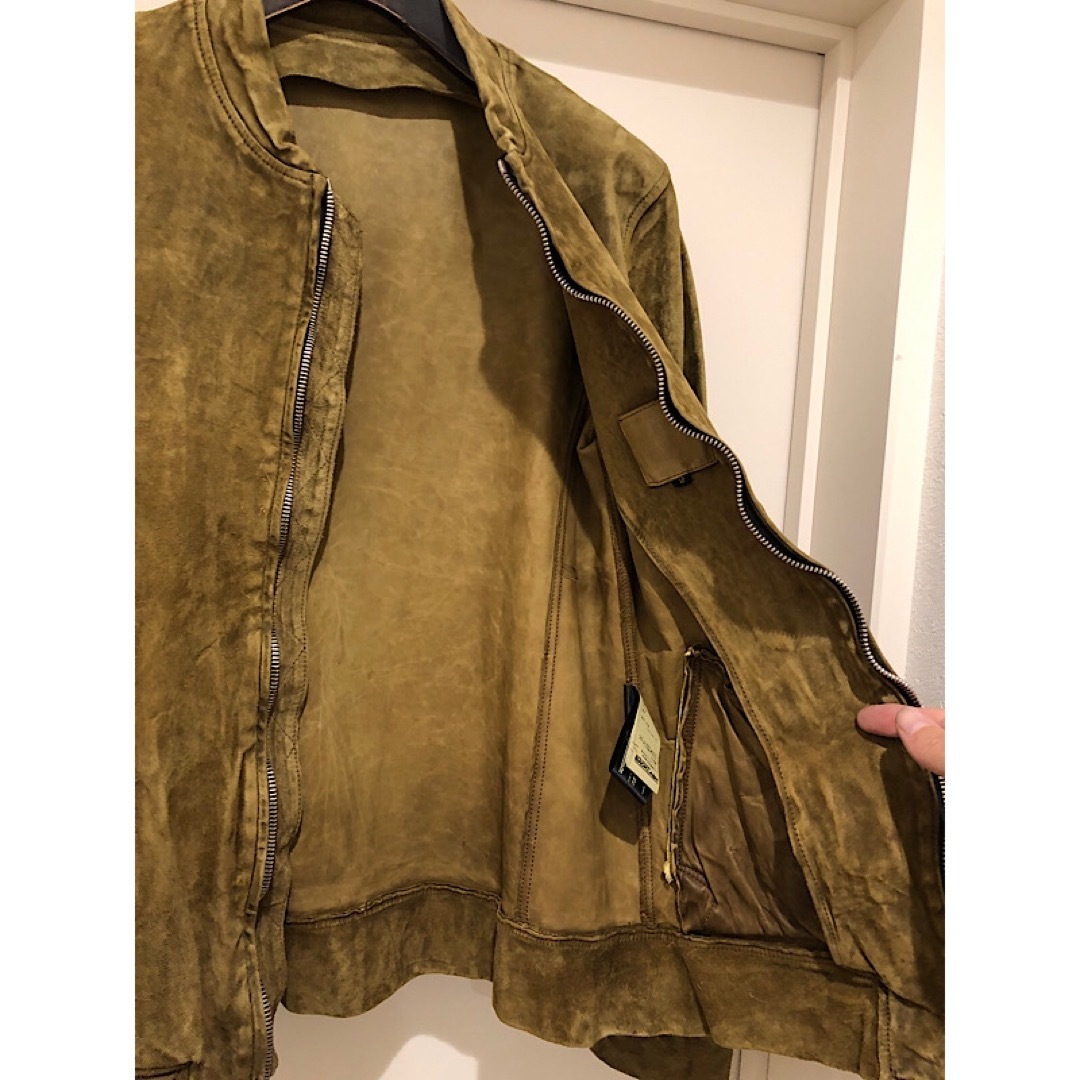 極美品バックラッシュ定価18万ジャパンカーフスエード白鞣し製品染