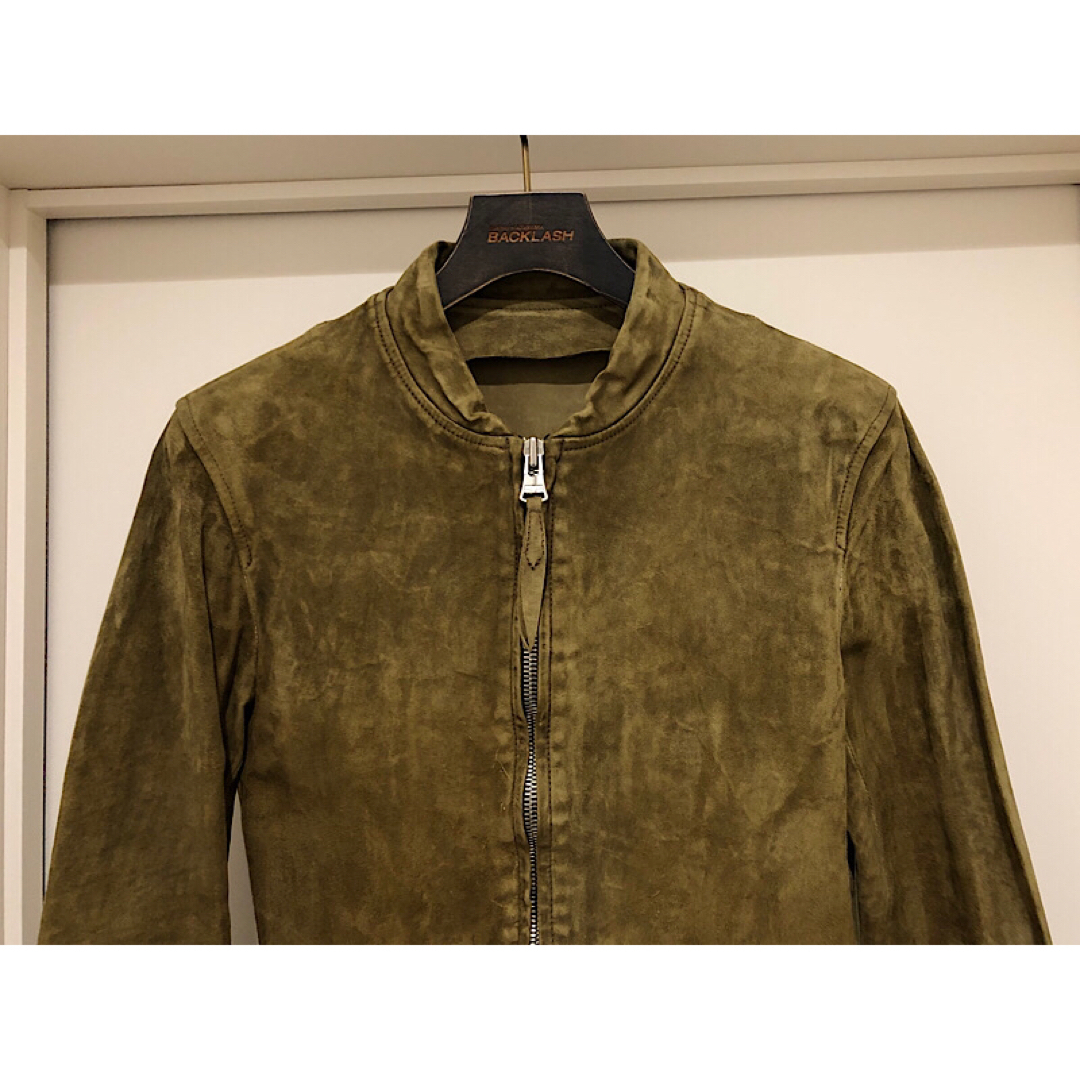 極美品バックラッシュ定価18万ジャパンカーフスエード白鞣し製品染