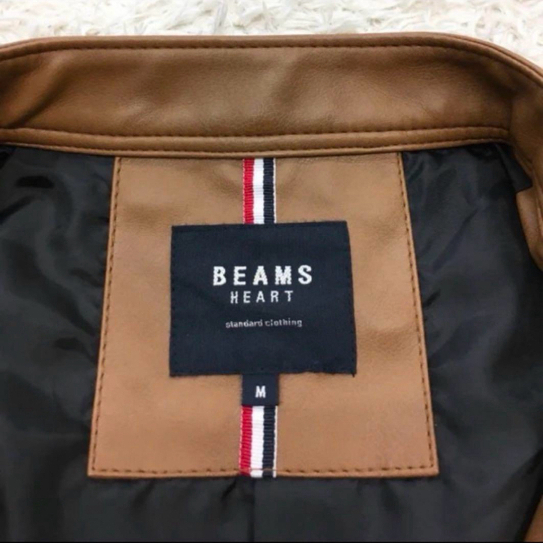 BEAMS - BEAMS HEART ビームスハート ライダースジャケット サイズM