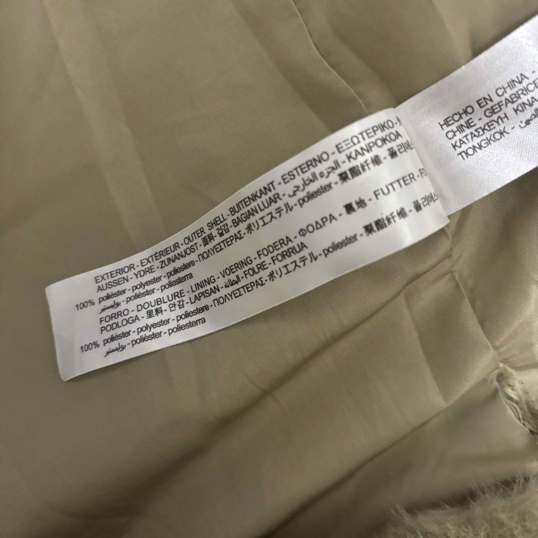 ZARA - 訳あり ZARA フェイクファー コート ベージュ ジャケット