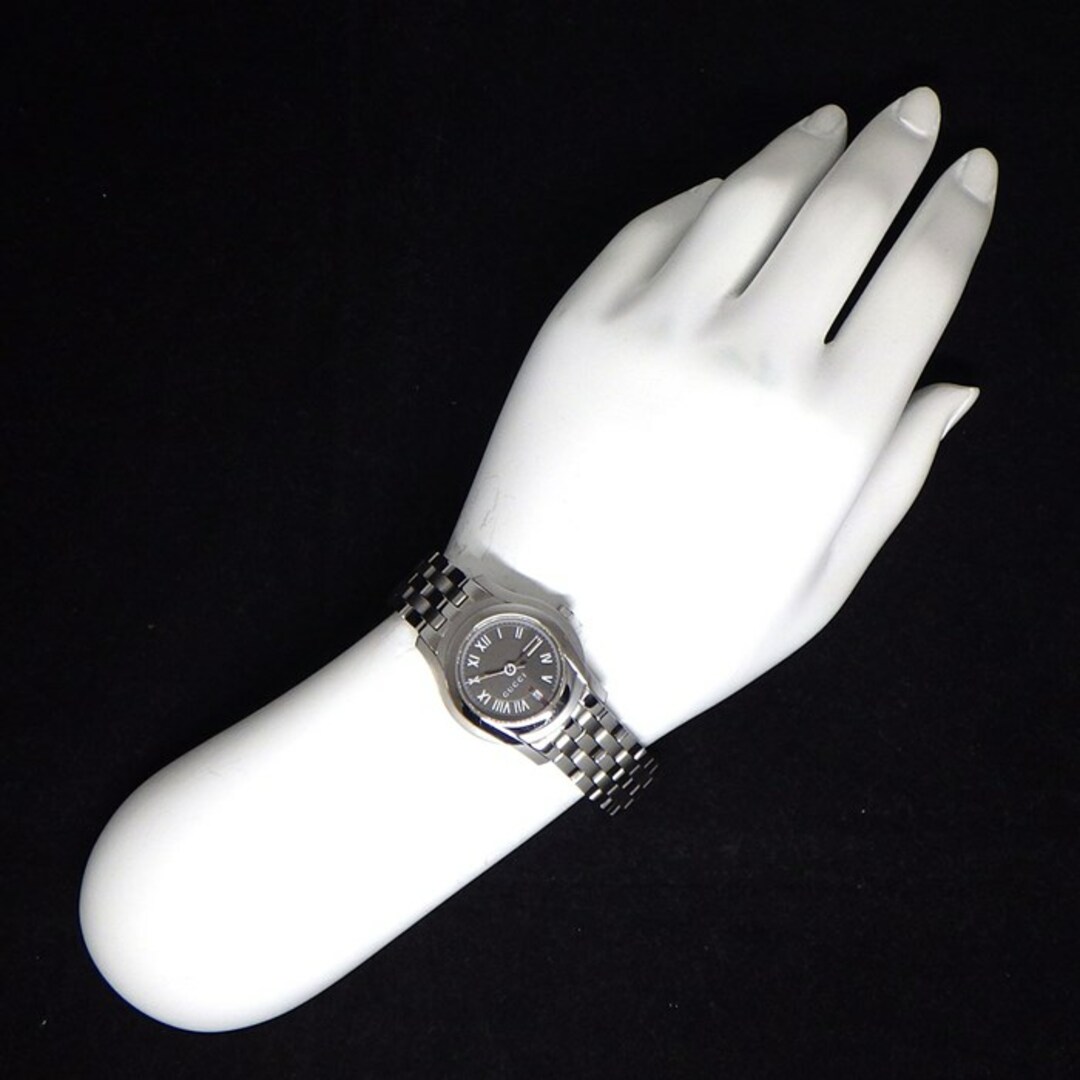 GUCCI - グッチ GUCCI 腕時計 Gクラス 5500L グレー文字盤 ローマ数字