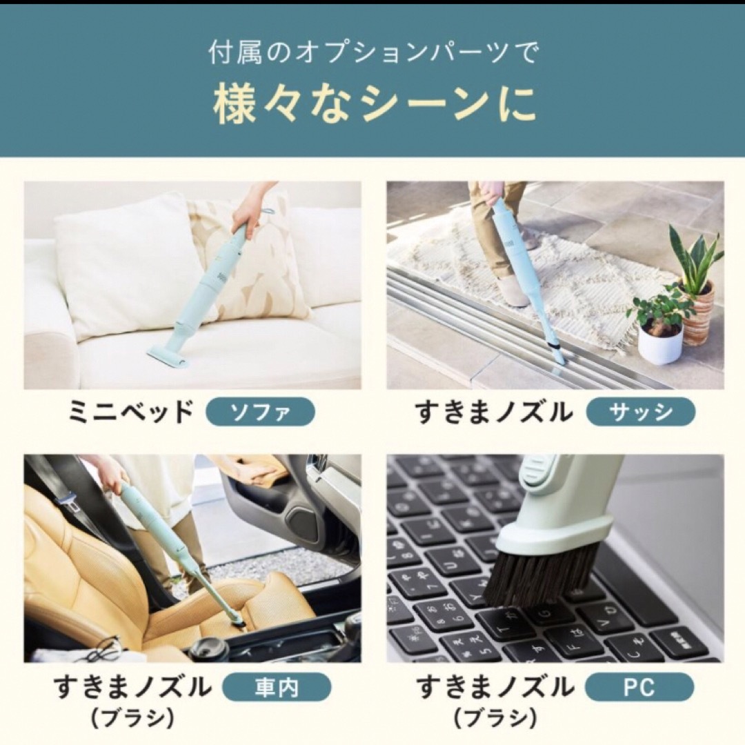 BRUNO ブルーノ スリム2WAYスティッククリーナー ネイビーの通販 by