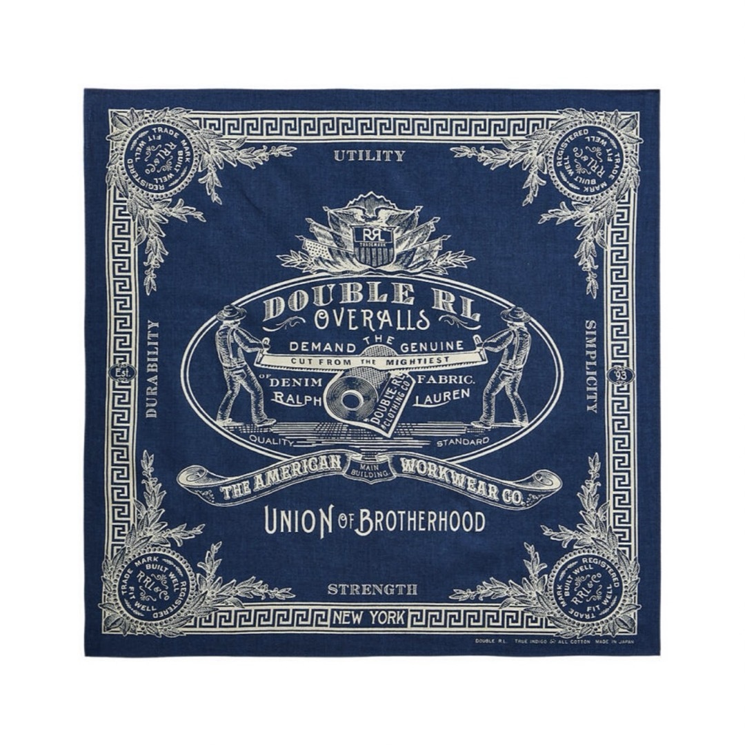 RRL - 新品*RRL*ロゴ コットン バンダナ * ダブルアールエルの通販 by