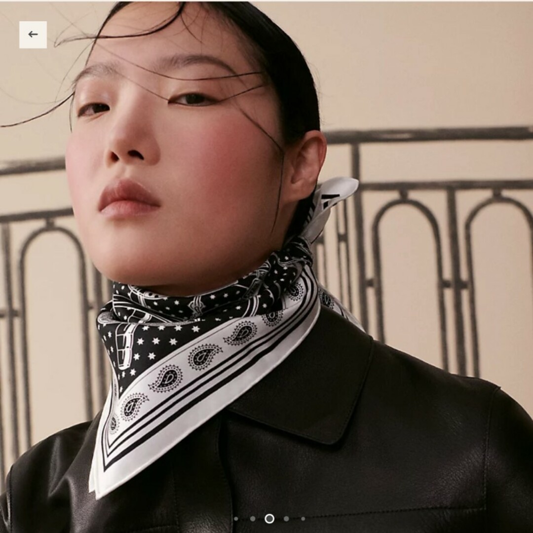 HERMESエルメス 2024aw バンダナ55 エプロンドール