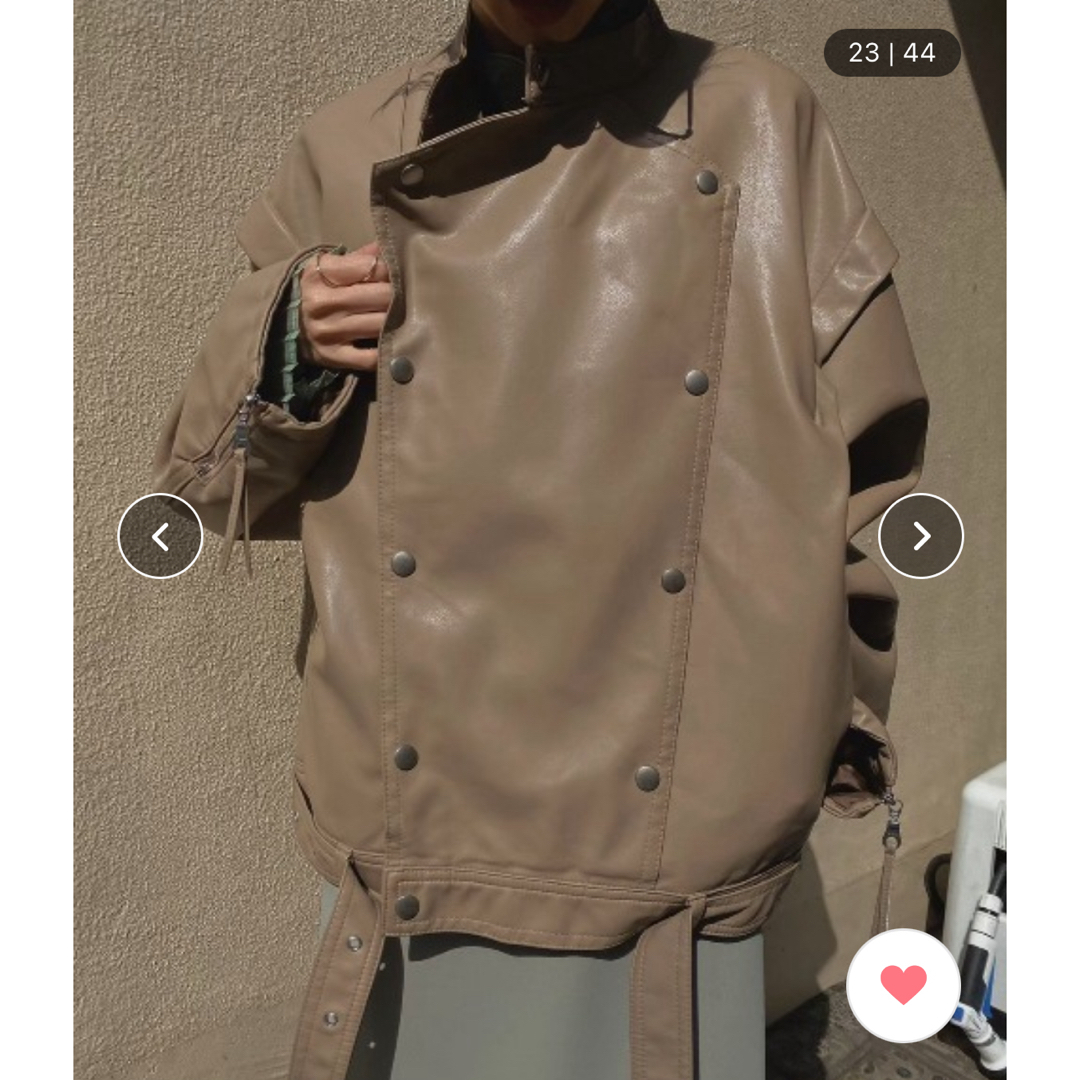 Ameri VINTAGE - AMERI レトロフェイクレザージャケットの通販 by