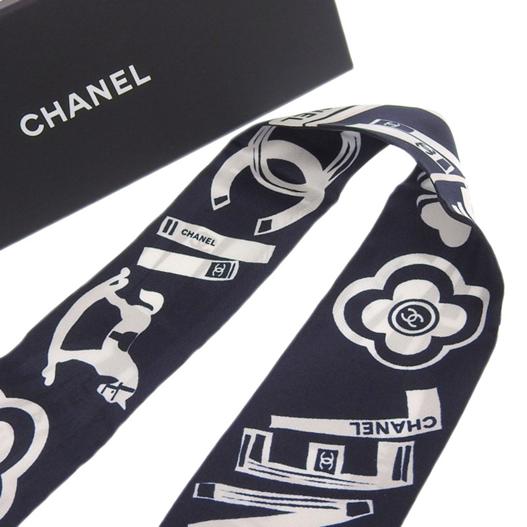 CHANEL - シャネル CHANEL ツイリー ココマーク スカーフ シルク
