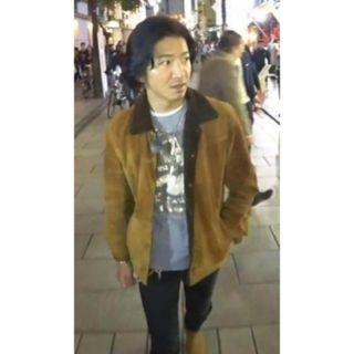 TENDERLOIN - テンダーロイン サドルスエード ボア レザージャケット S