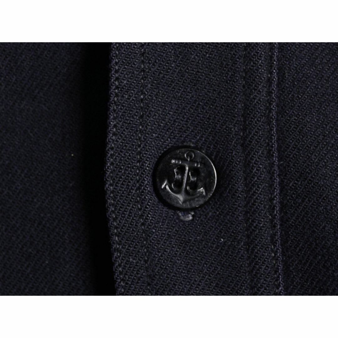 40s ☆ 米軍実物 USN ネイビー 片ポケ CPO シャツ メンズ S 程 古着