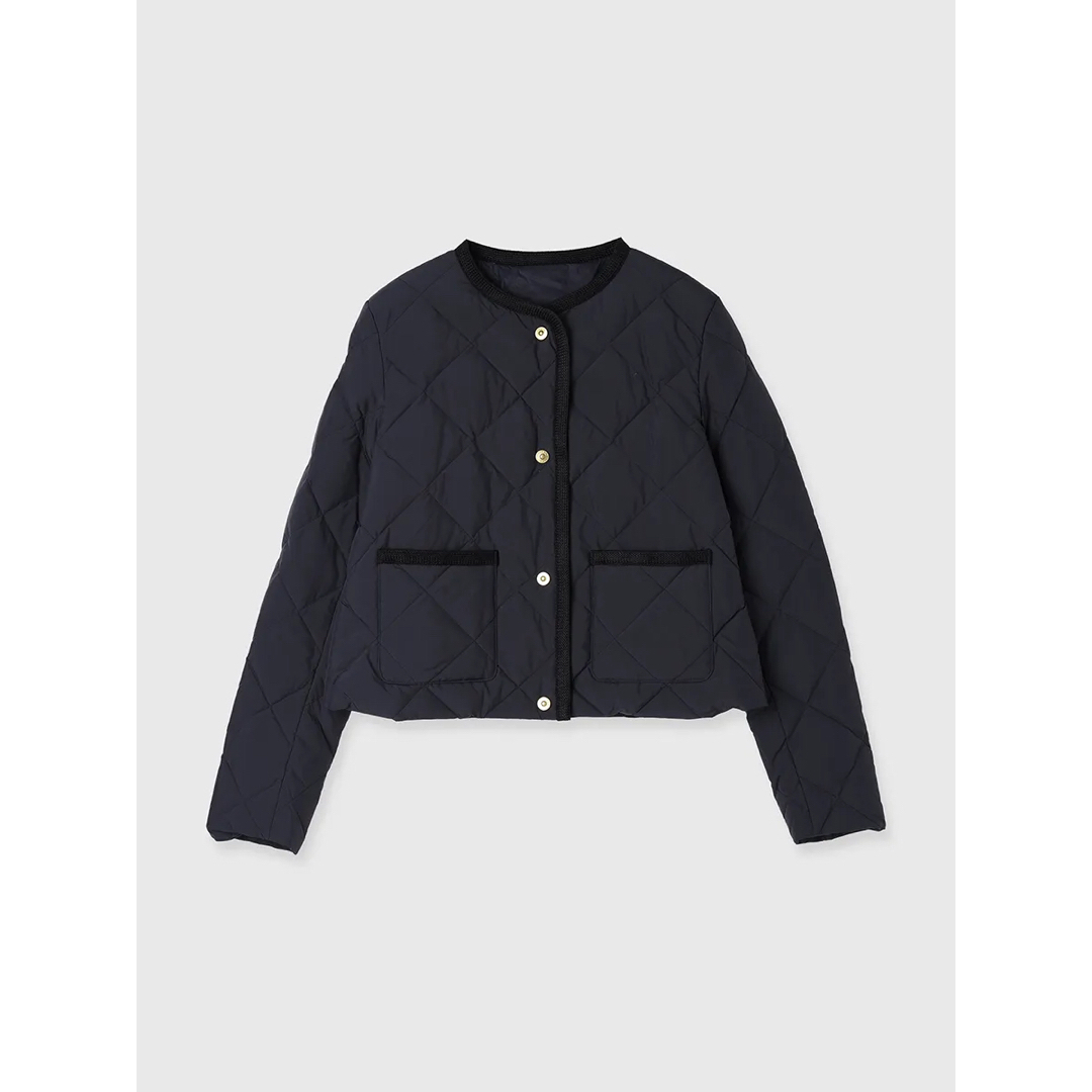 ánuans - 【TAION】ノーカラーキルティングショートダウンの通販 by