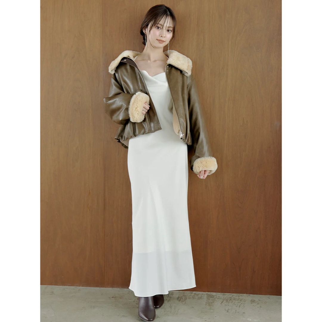 SNIDEL - 【正規品】snidel バリエボンバージャケット BRW ブラウン