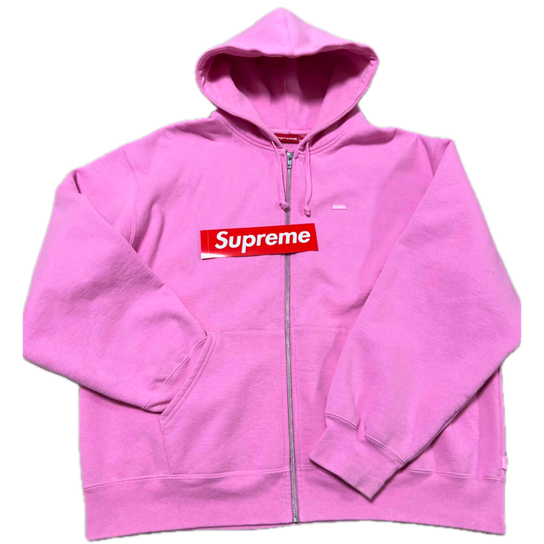 Supreme - シュプリーム XL ボックスロゴ ピンク ジップアップ