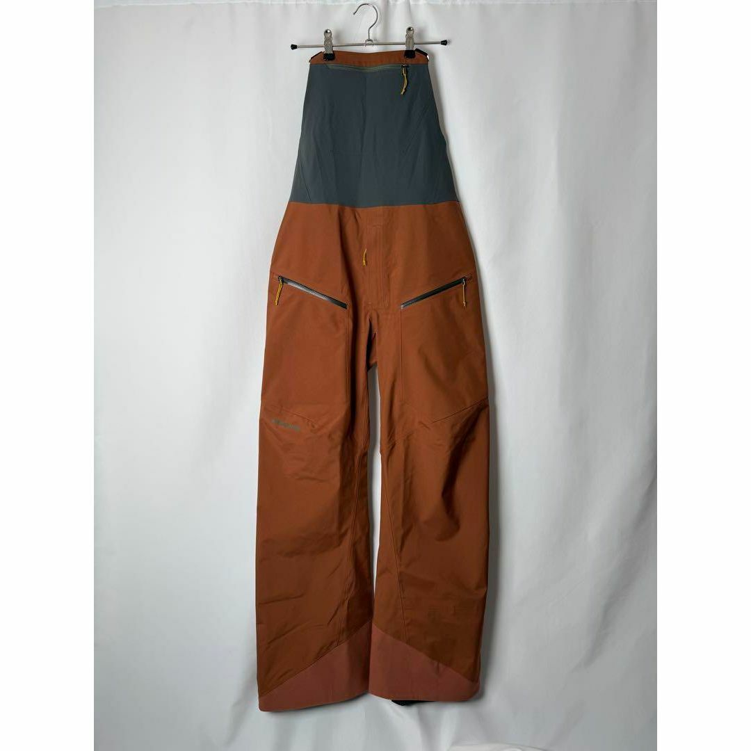 定価5.6万】パタゴニア スノードリフタービブ XS ブラウン × グレーの