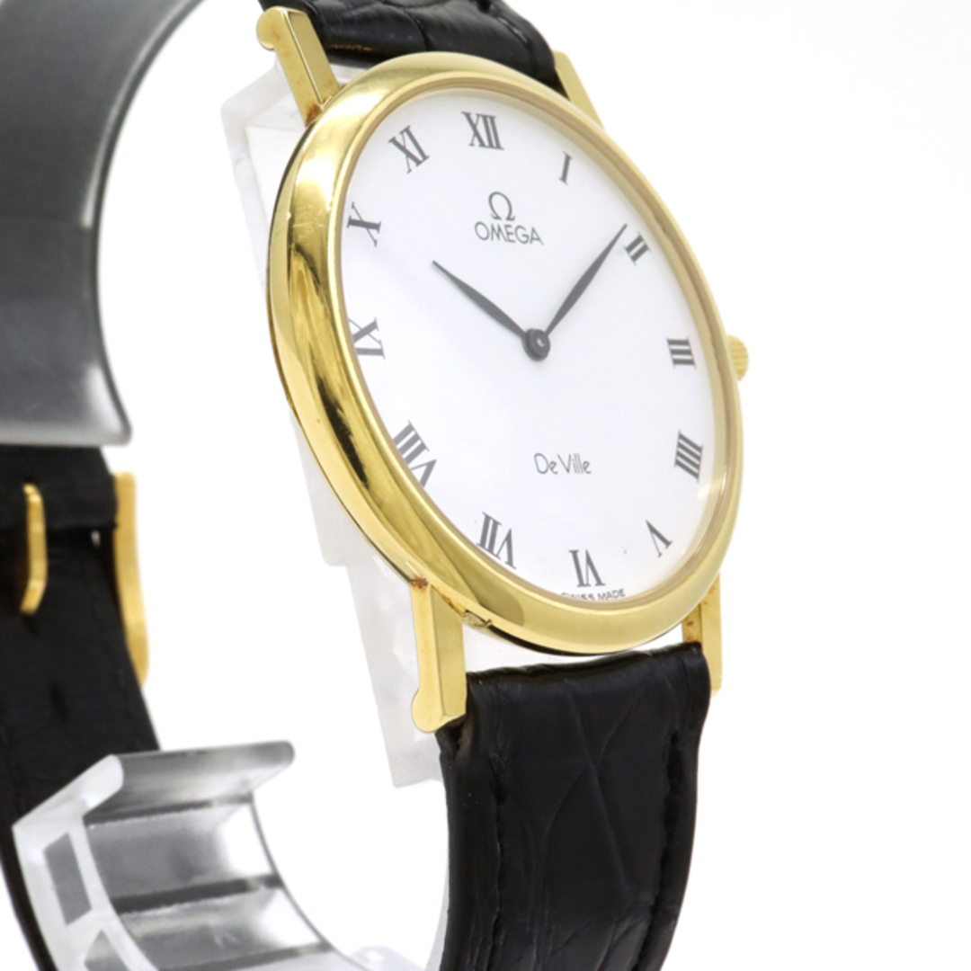 OMEGA - OMEGA オメガ デ ビル デビル K18 イエローゴールド 革ベルト