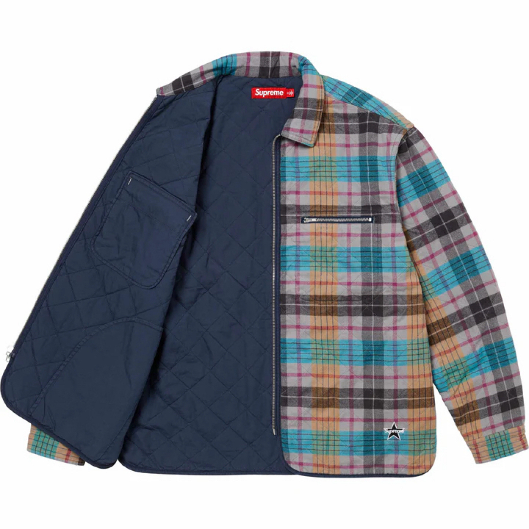 Supreme - Supreme Quilted Flannel Zip Up Shirt の通販 by