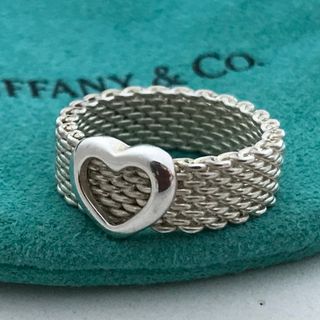 Tiffany & Co. - Tiffany サマセットハートメッシュリング 9号希少美品