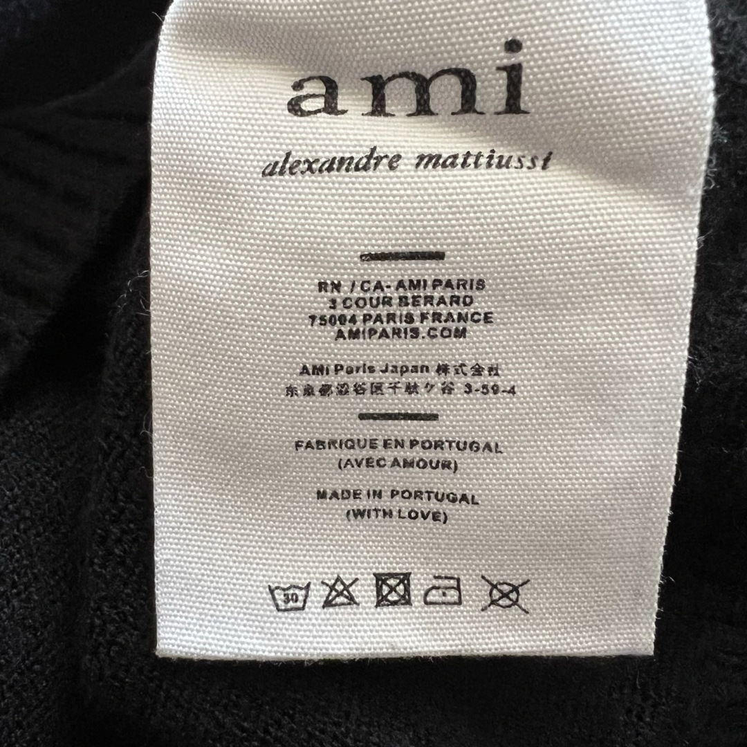 ami - amiparis アミパリス ニット ブラック L ウール メンズ