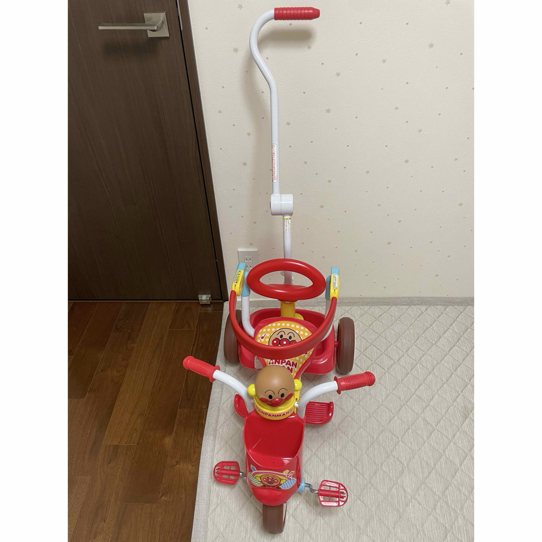 M&M - アンパンマン 折りたたみ三輪車 オールインワンUP IIの通販 by