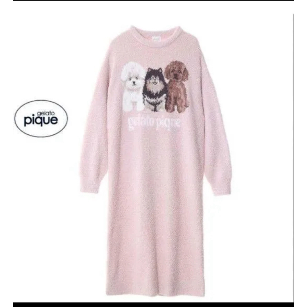 gelato pique - ジェラピケ パウダー DOG3柄JQD ワンピースの通販 by