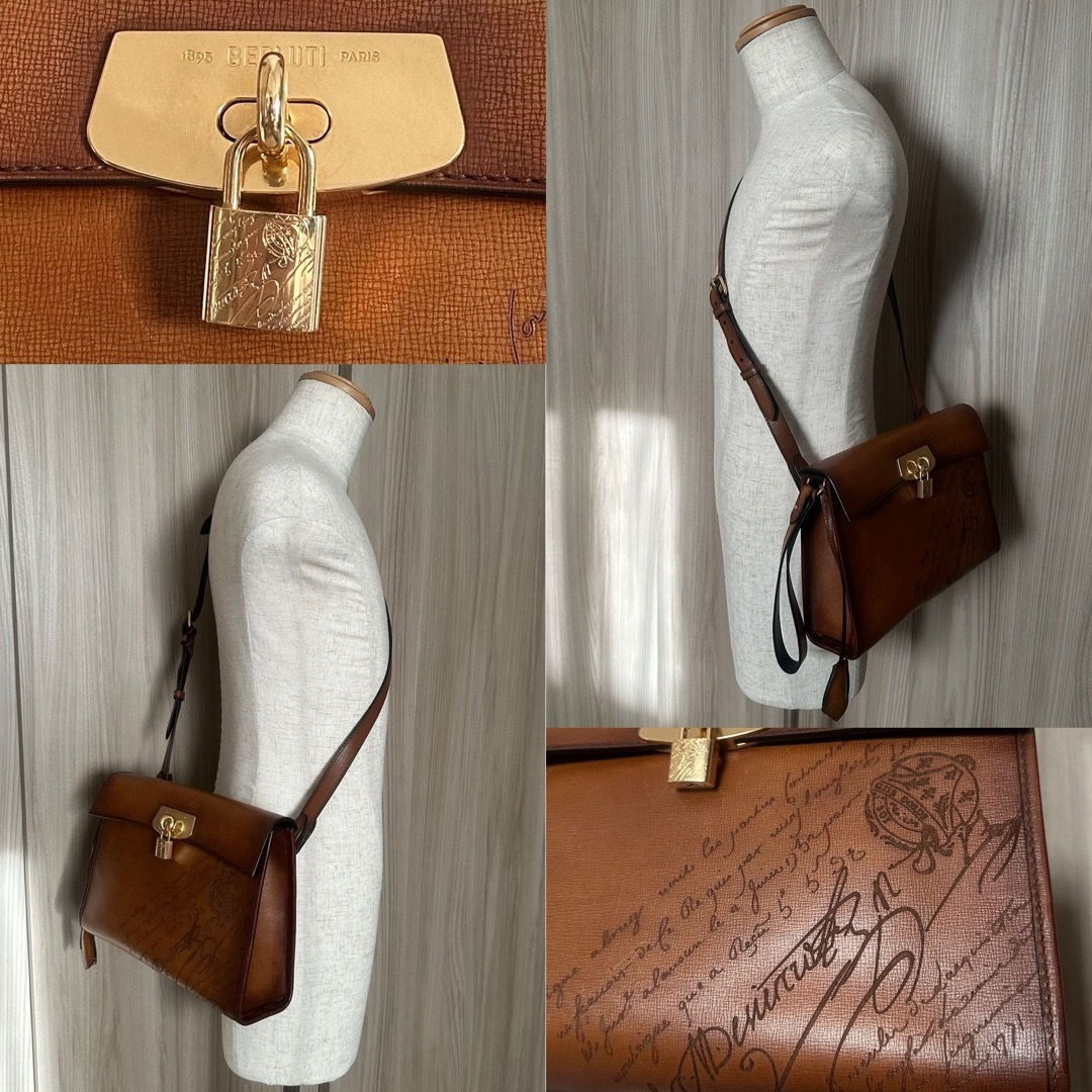 BERLUTI - 定価58,8万 エミーオ スクリットレザー メッセンジャー