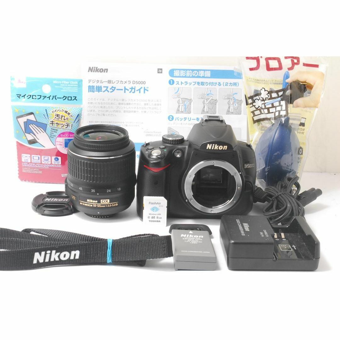 ニコン Nikon D5000⭐️スマホに転送♪⭐️自撮りラクラク⭐️即日発送