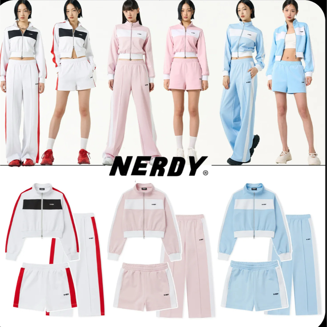 dholic - NERDY ノルディ ジャージ トラックジャケット パンツ