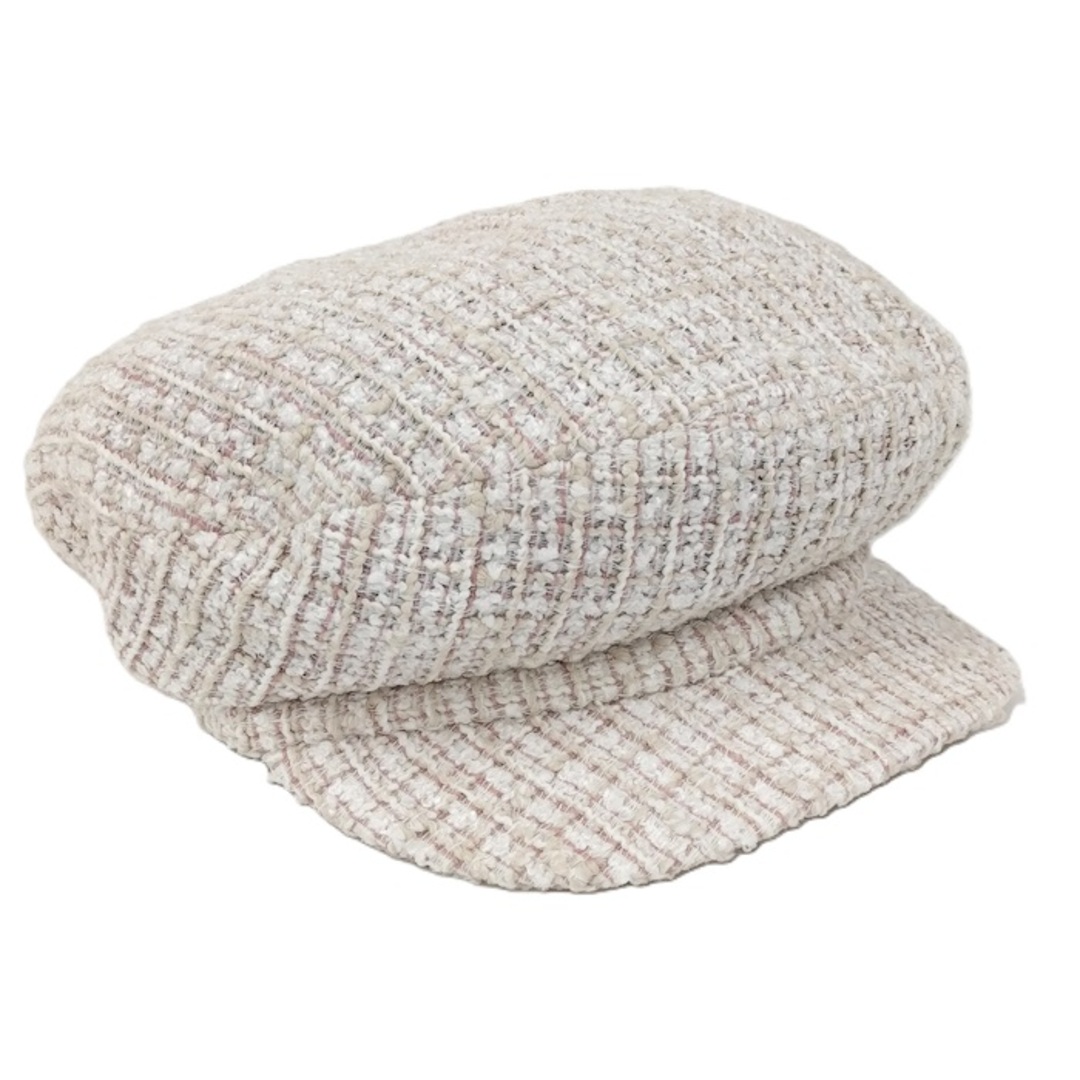 CHANEL - CHANEL キャスケット ピンク ツィード 帽子 ココマークの通販