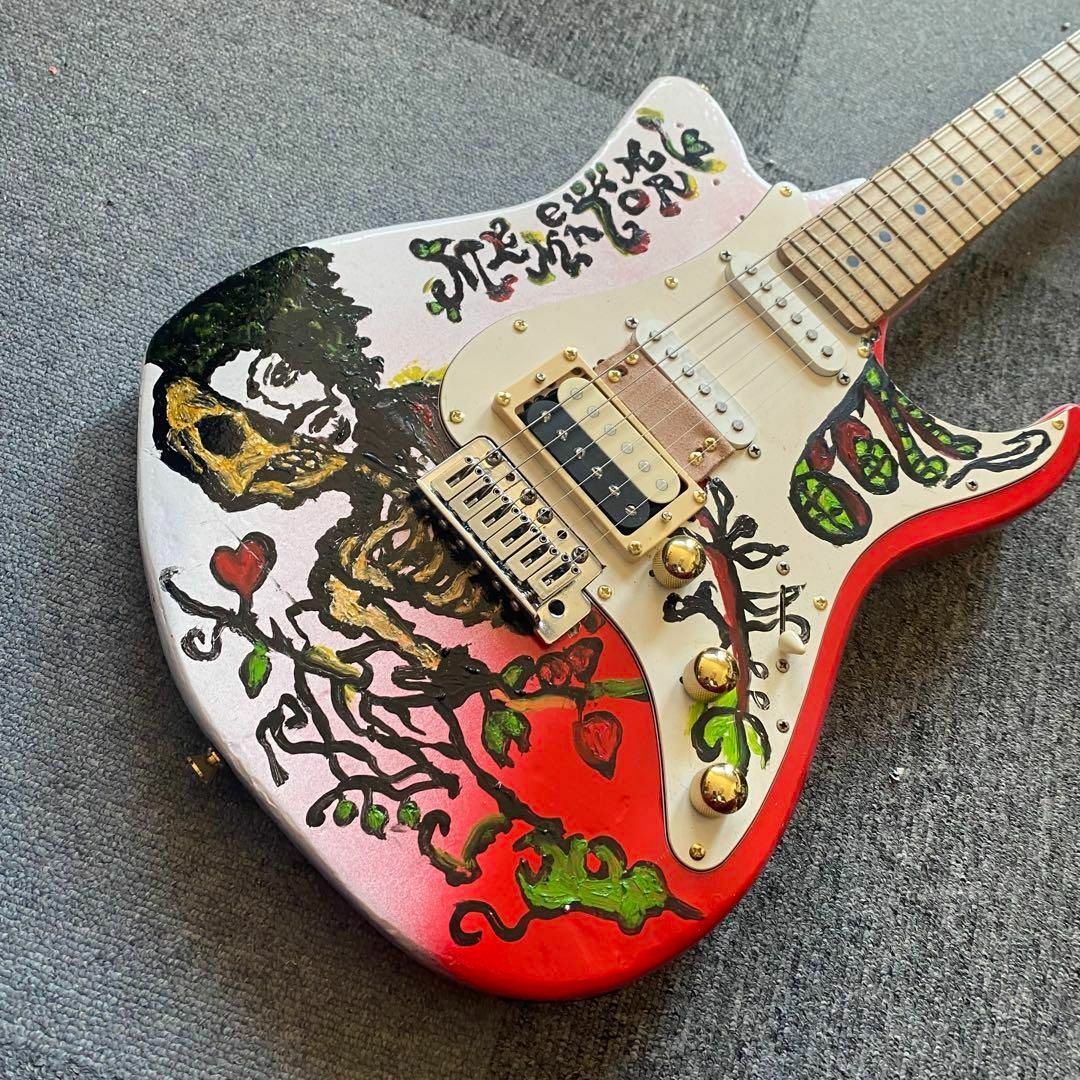 ジミヘンドリックスサイケペイントストラトキャスター！奇抜なデザイン