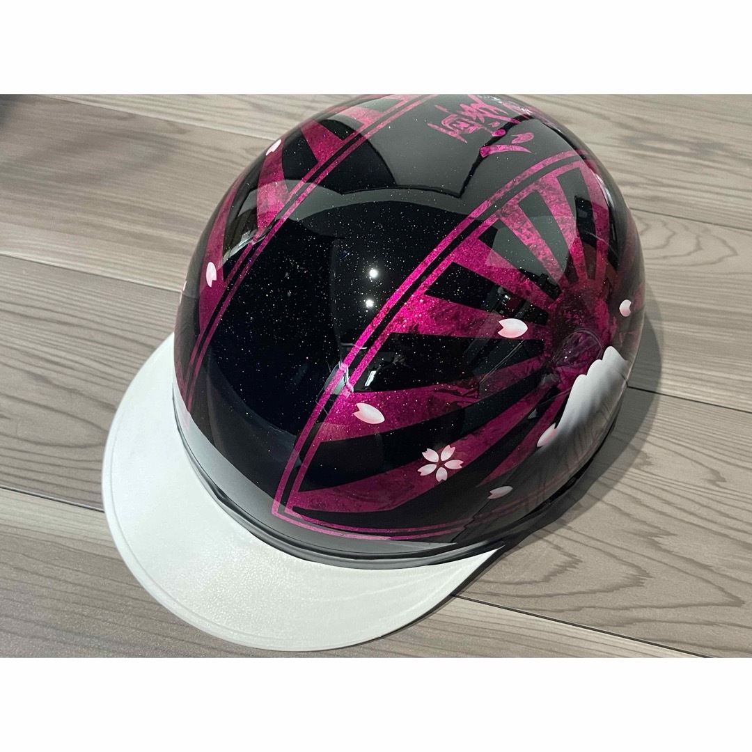 ラメ 富士日章 コルク半 ヘルメットの通販 by paint｜ラクマ