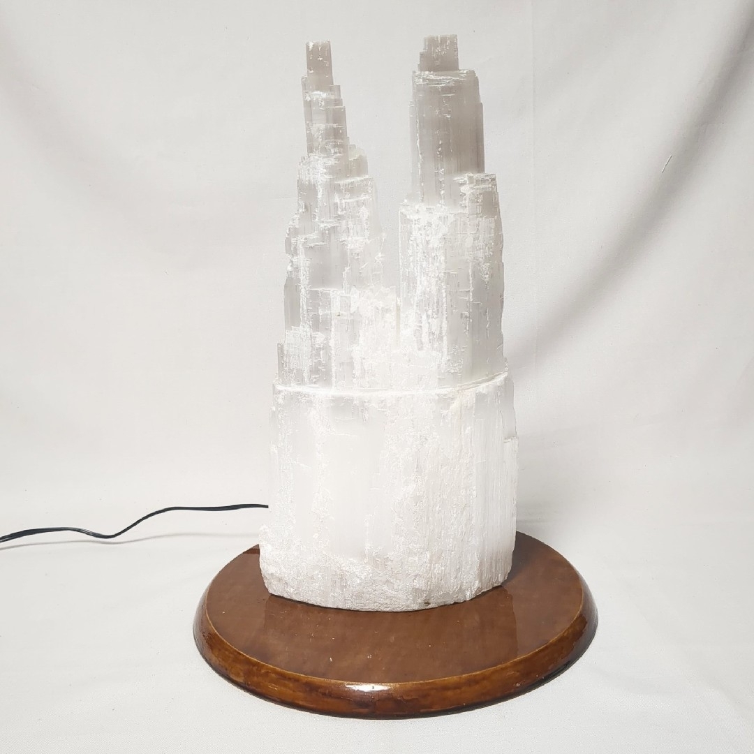 天然石 セレナイト ツインタワー ランプ LLサイズ5.8kg 天然石