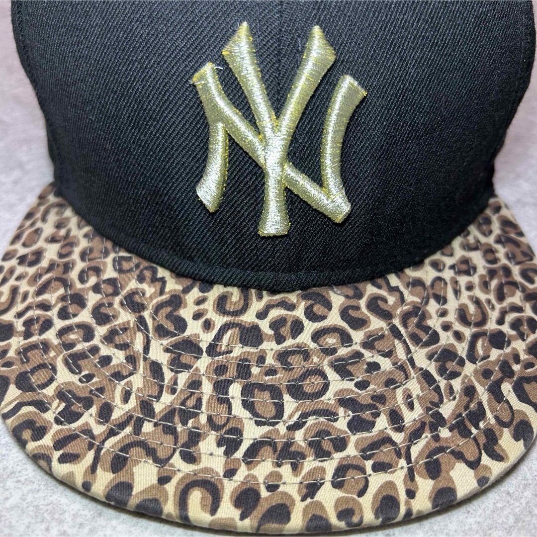 NEW ERA - y2k New Era ヤンキース vintage キャップ ヒョウ柄 激レア