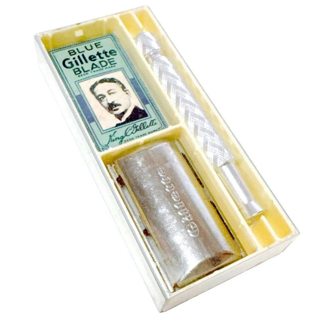 Gillette - BLUE Gillette BLADE カミソリ 剃刀 ひげ剃り ジレットの