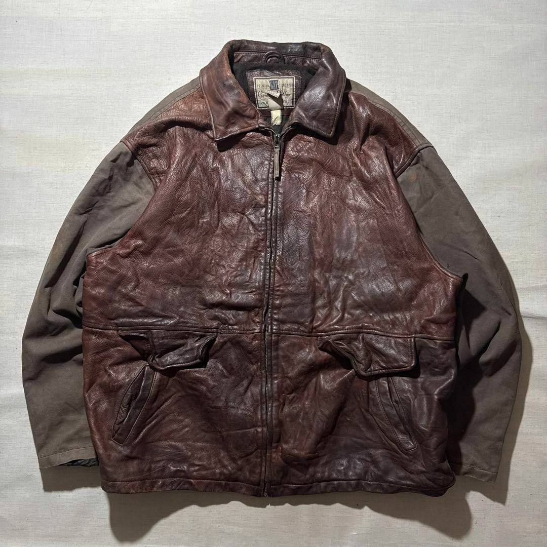 GAP - 00s OLDGAP オールドギャップ 牛革 本革 レザー切り替え