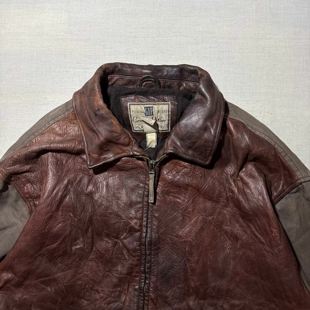 GAP - 00s OLDGAP オールドギャップ 牛革 本革 レザー切り替え