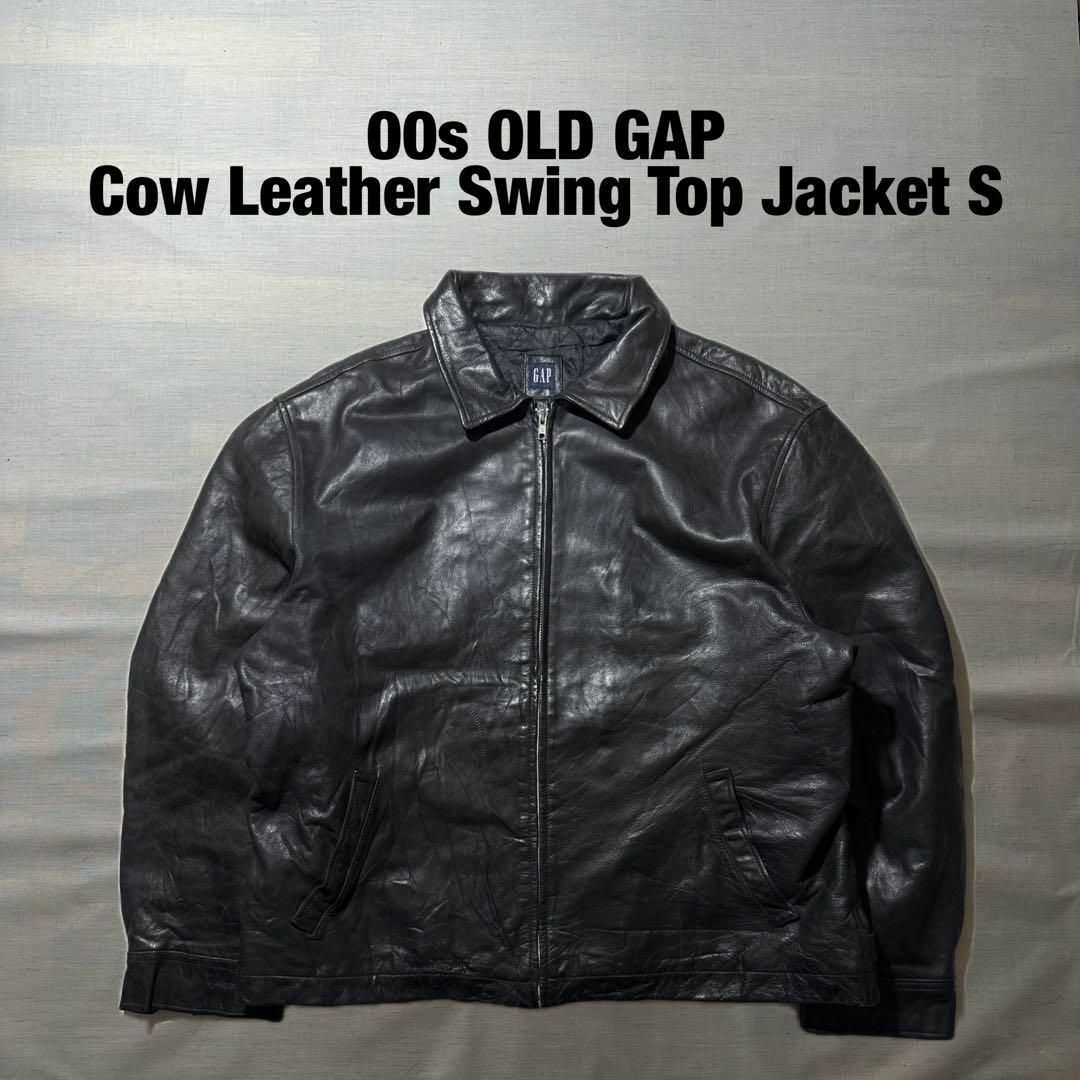 GAP - 00s OLDGAP 牛革 本革 レザー スウィングトップ 井口理着用 Sの