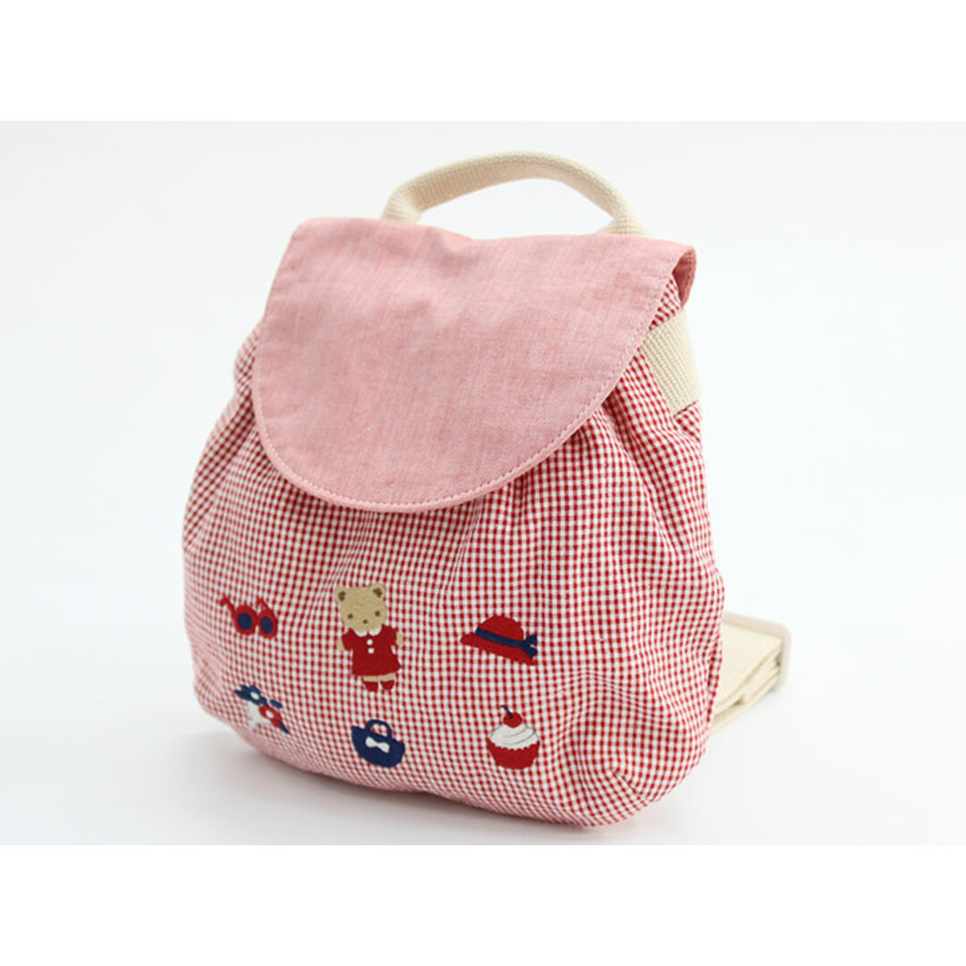 familiar - ファミリア リュック 1L位 キッズ 女児 赤系【中古】【新