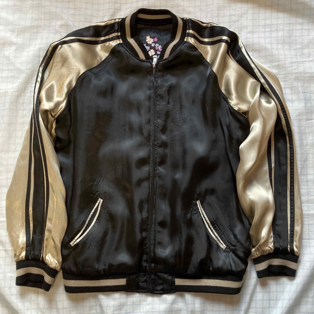 SATOLI - 美品 さとり スカジャン 桜虎 リバーシブル Lサイズの通販 by