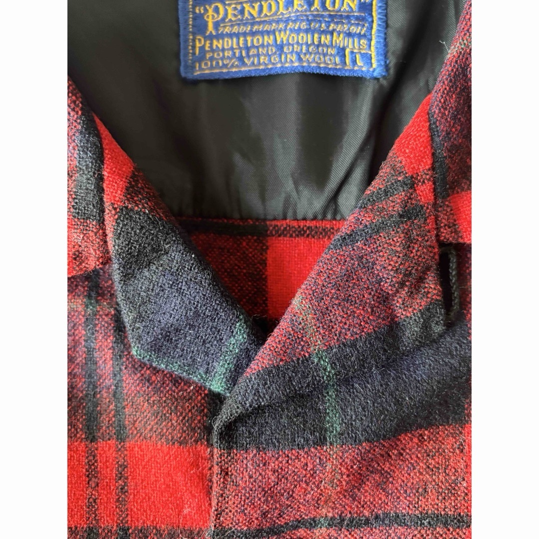 PENDLETON - 50's USA製 PENDLETON ウール ネルシャツ ボードシャツの