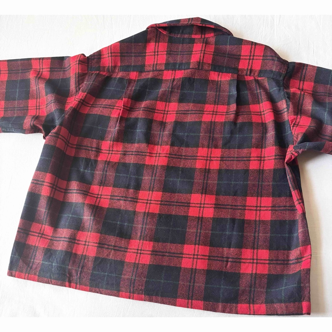 PENDLETON - 50's USA製 PENDLETON ウール ネルシャツ ボードシャツの