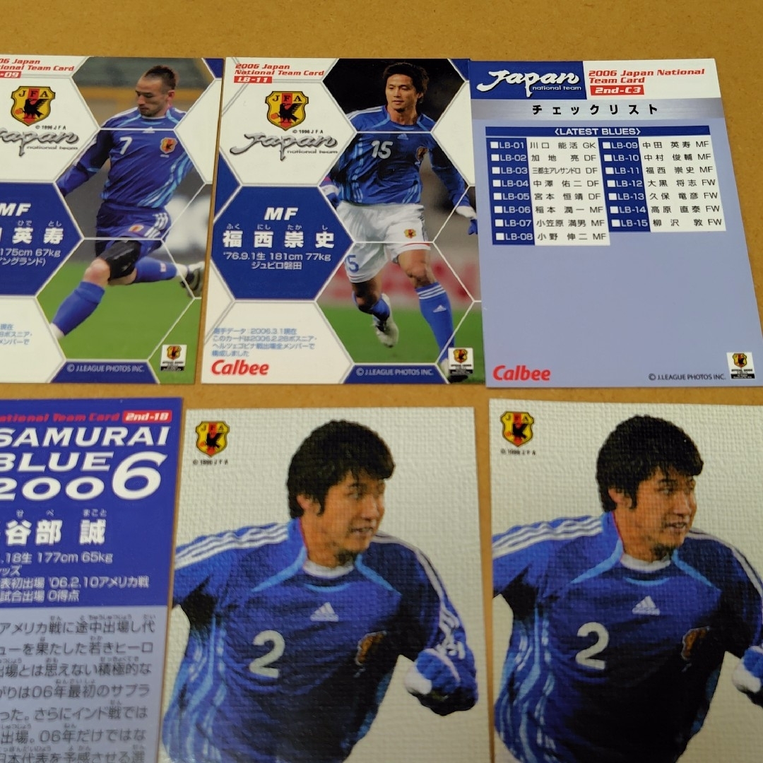 カルビー - 中田英寿サッカー福西崇史キラカード日本代表チップス