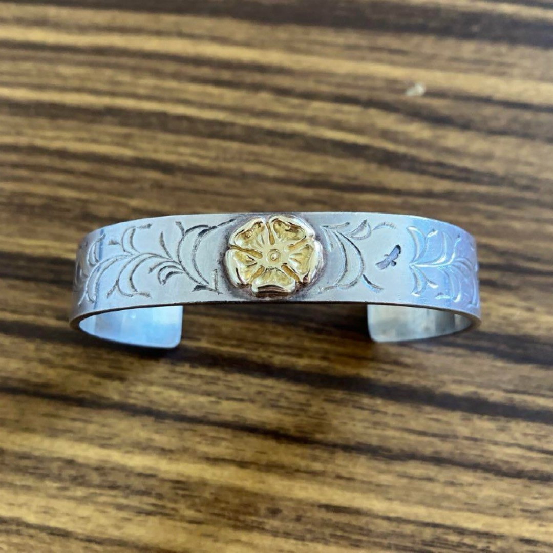 TADY&KING 平打ちバングルGPローズアラベスク サイズS