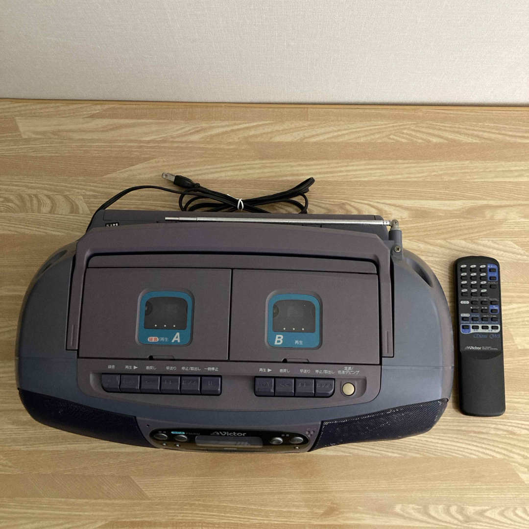 Victor - CDラジカセ Victor RC-QW3 ジャンク品の通販 by コスモス's