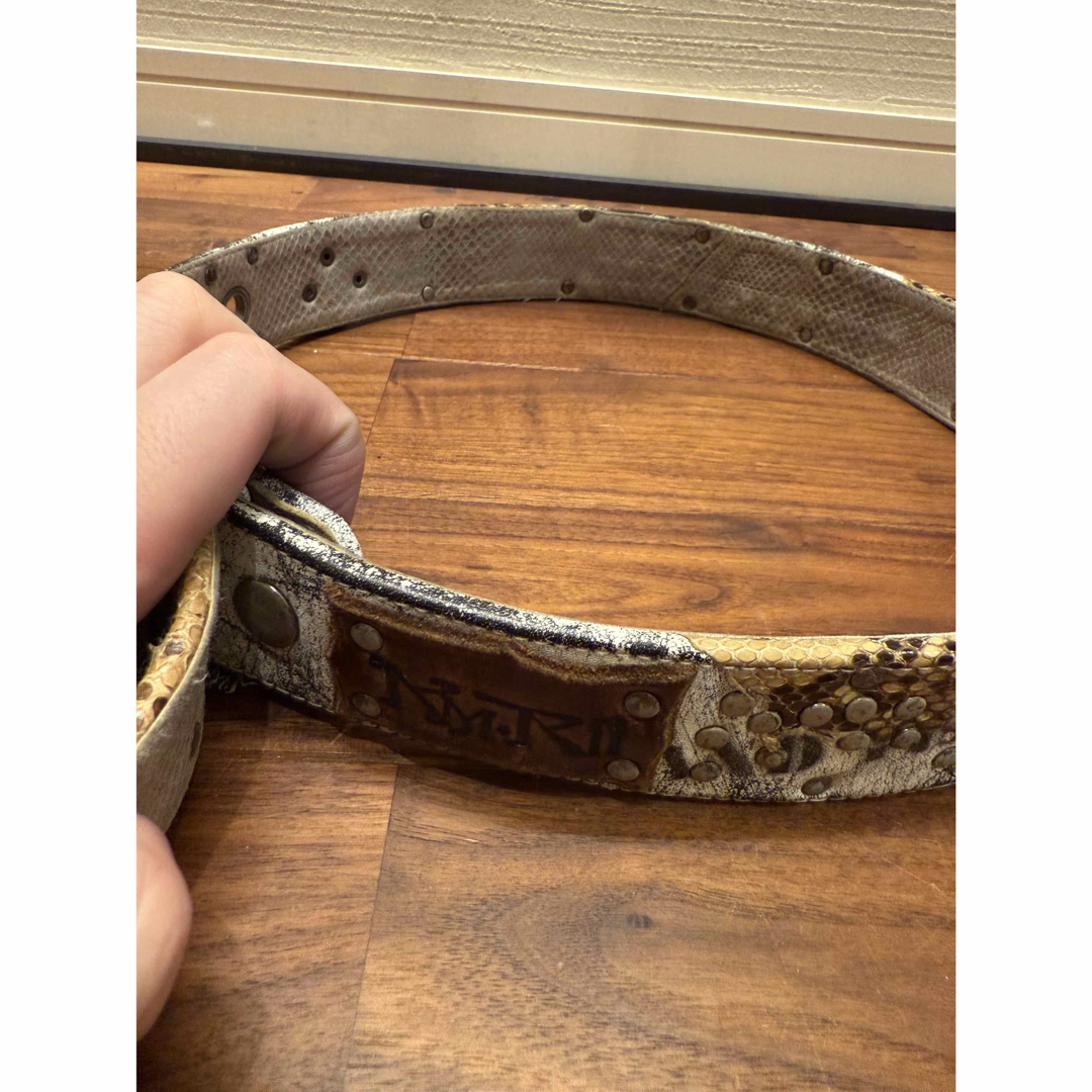 KMRII - 00s archive kmrii leather Python belt 白蛇の通販 by n 即