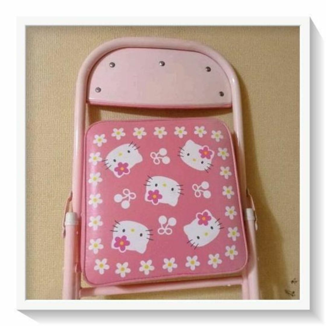 希少】中古 2002年 ハローキティ 折りたたみ アウトドアベンチ 希少