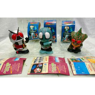 BANPRESTO - 仮面ライダーソフビ貯金箱コレクション 3体 未使用 1号