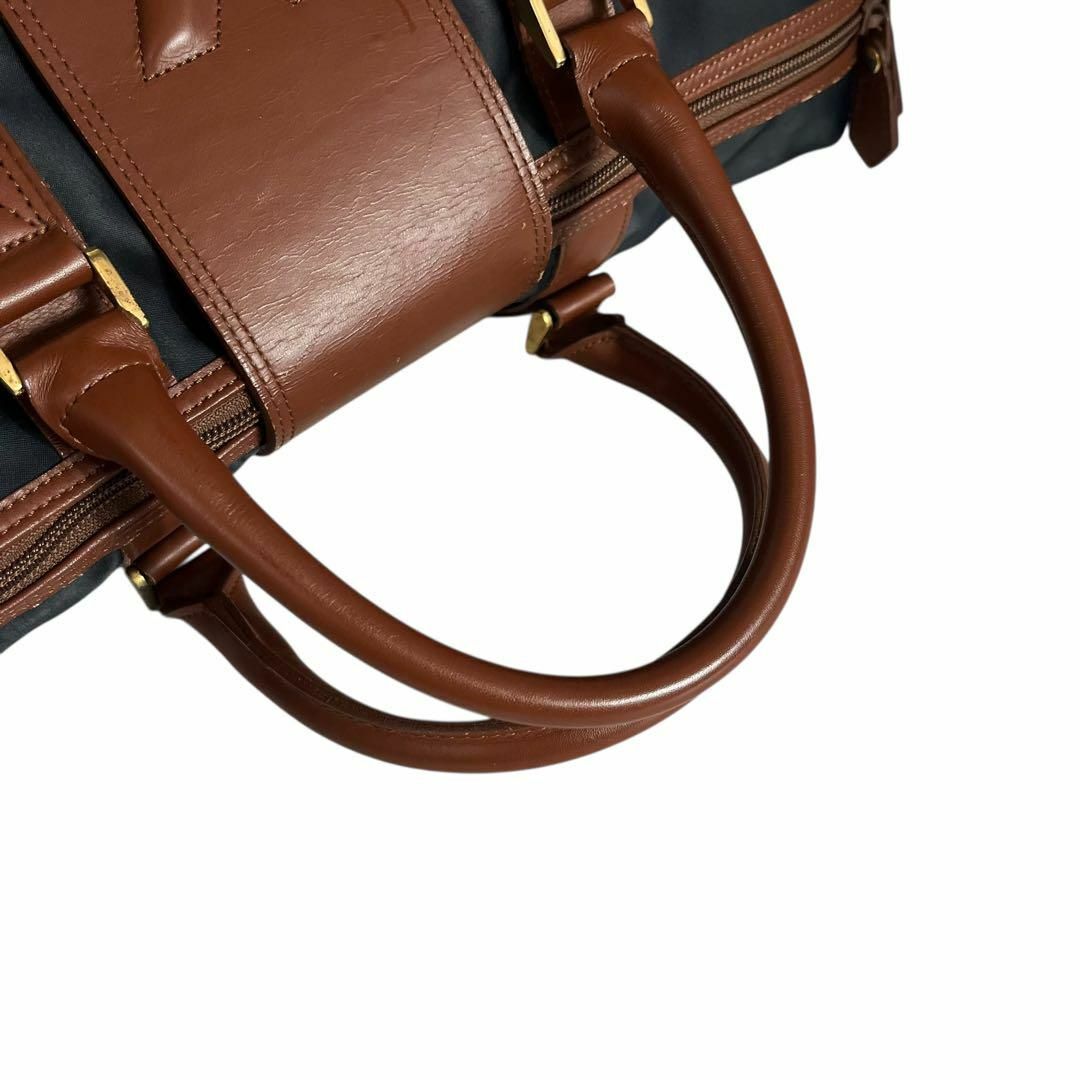 Yves Saint Laurent - 美品 イブサンローラン ボストンバッグ ネイビー