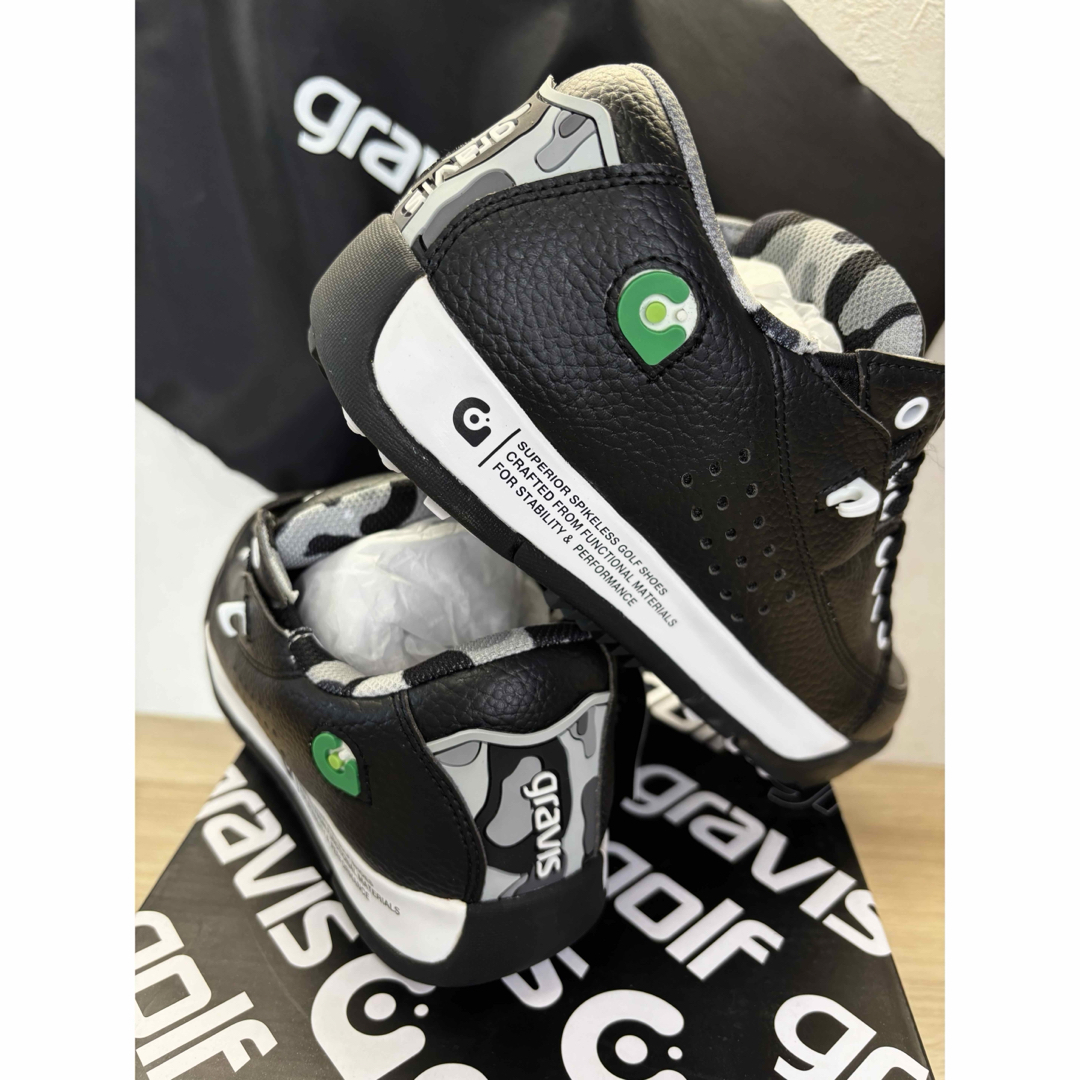 gravis - グラビス ゴルフ シューズ 24cm 15903 ブラック カモフラ柄の